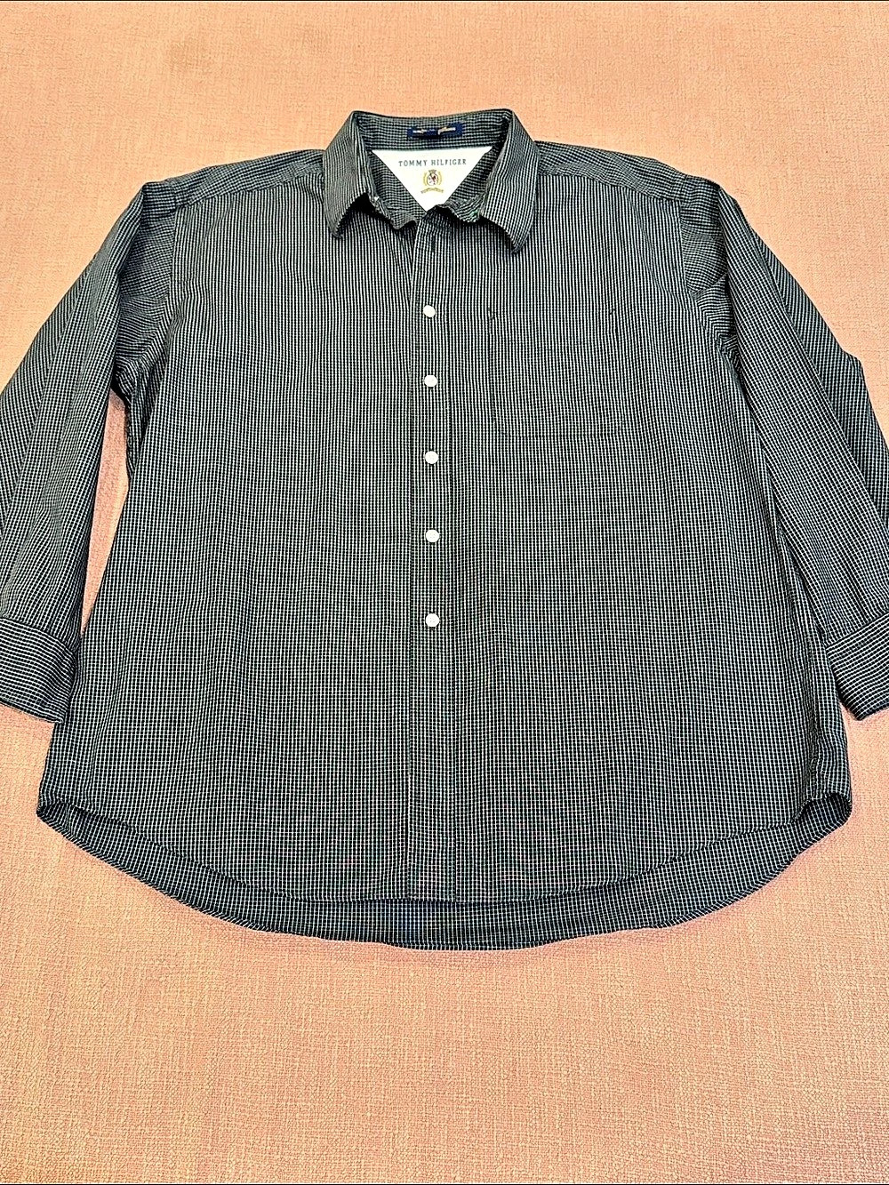 Tommy Hilfiger Checkered Button Down in Black & White